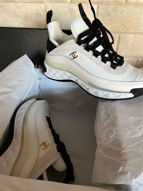 chanel gold silver sneakers|Chanel sneakers gold.